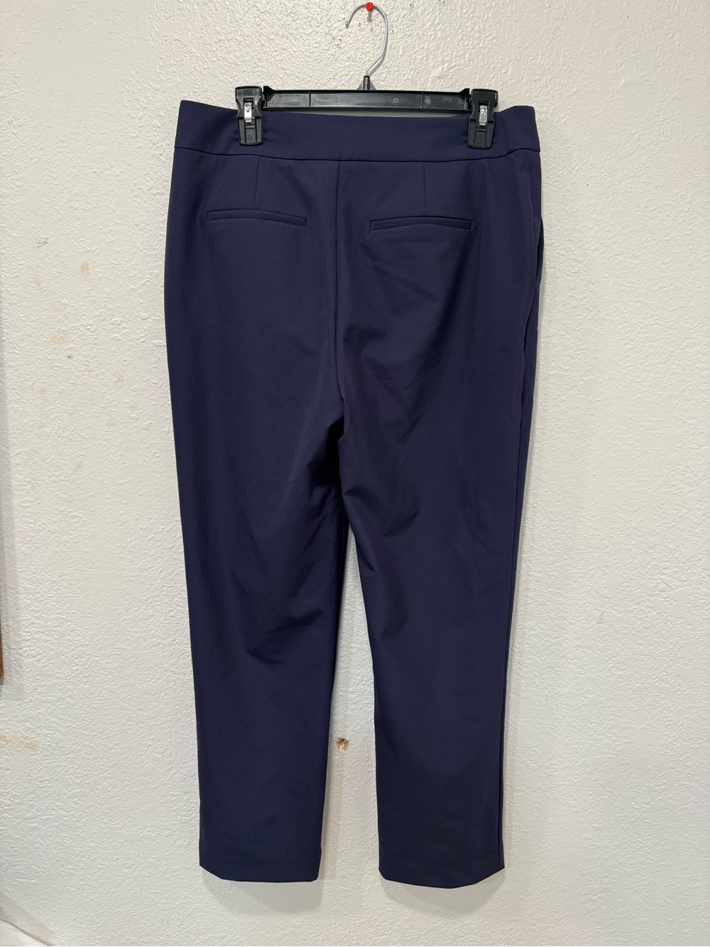 Quince Scuba Slim Ankle Pants navy blue sz 12 - Picture 4 of 10